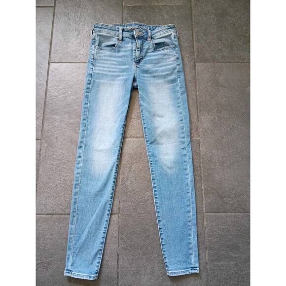 American Eagle Outfitters Denim - American Eagle Ne(x)t Level Stretch Skinny Jeans Women’s 6 Long Light Wash Denim